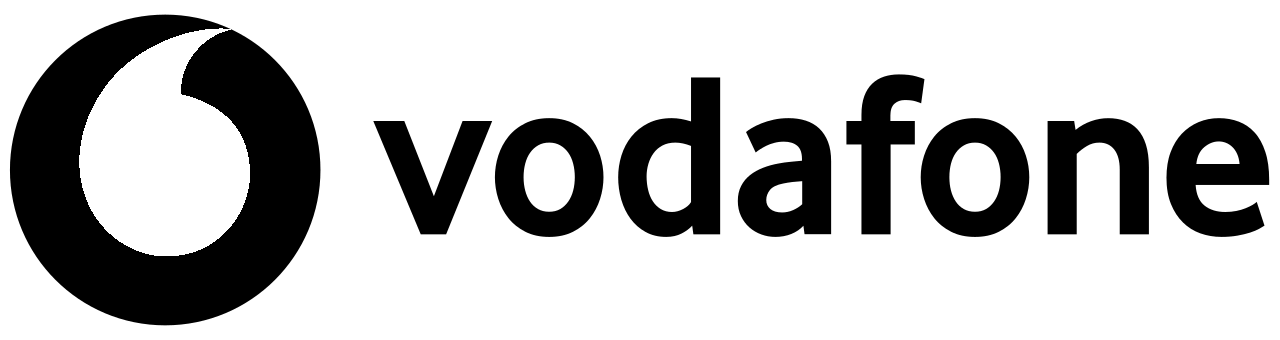 black logo vodafone